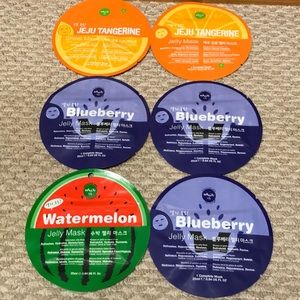 6 jelly masks- highly praised in many fashion mags